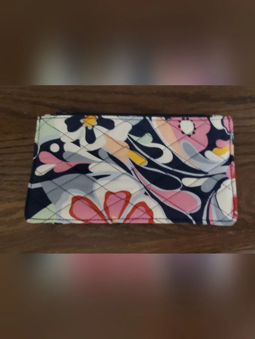 Vera Bradley Lighten Up Zip ID Case in Mod Paisley  Wallet Wristlet Aprox. 7x4